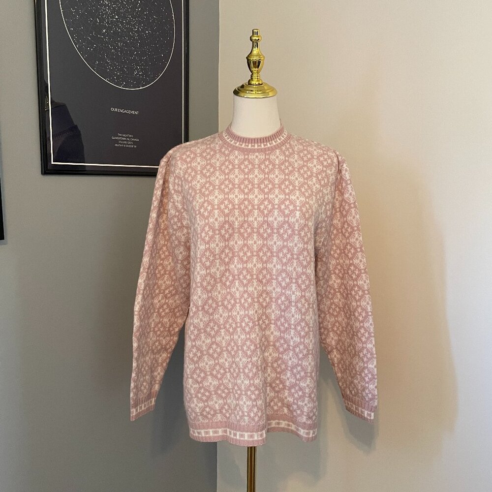 Vintage 90s Pink Knit Sweater
